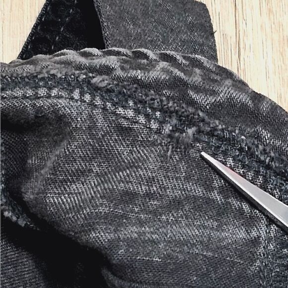 Anthropologie Denim Tulle Midi Dress In Black Size 2 NWT - Picture 13 of 14